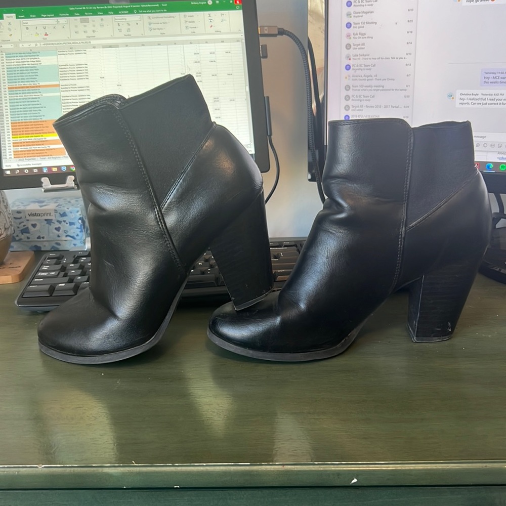 Black Chelsea boots